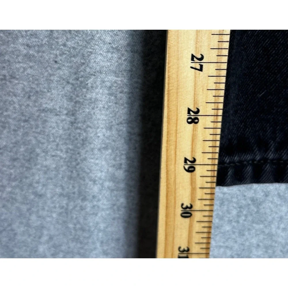 Levis 505 Jeans Mens 31x32 Black Straight Leg Denim